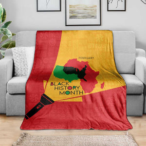 Black History Month Blanket - African February Design