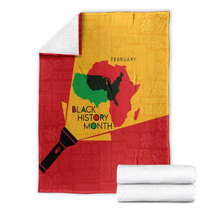 Black History Month Blanket - African February Design