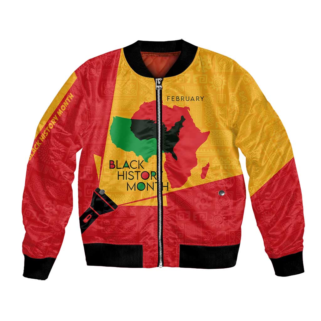 Black History Month Bomber Jacket - African February Design