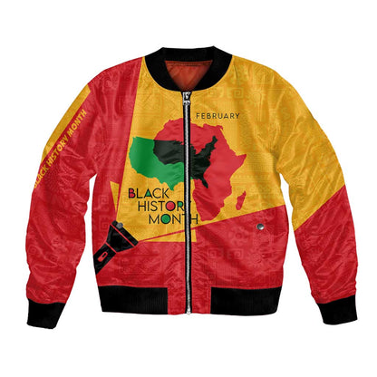 Black History Month Bomber Jacket - African February Design
