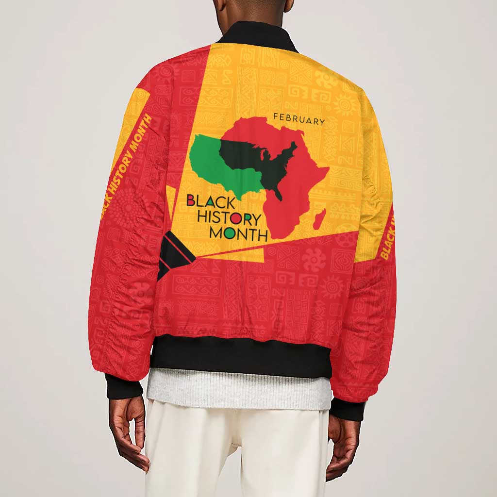 Black History Month Bomber Jacket - African February Design