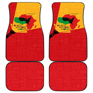 Black History Month Car Mats - African February Design