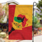 Black History Month Garden Flag - African February Design