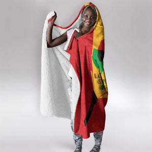 Black History Month Hooded Blanket - African February Design