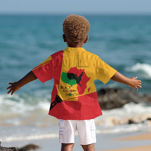 Black History Month Kid Hawaiian Shirt - African February Design