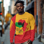 Black History Month Long Sleeve Shirt - African February Design DT02