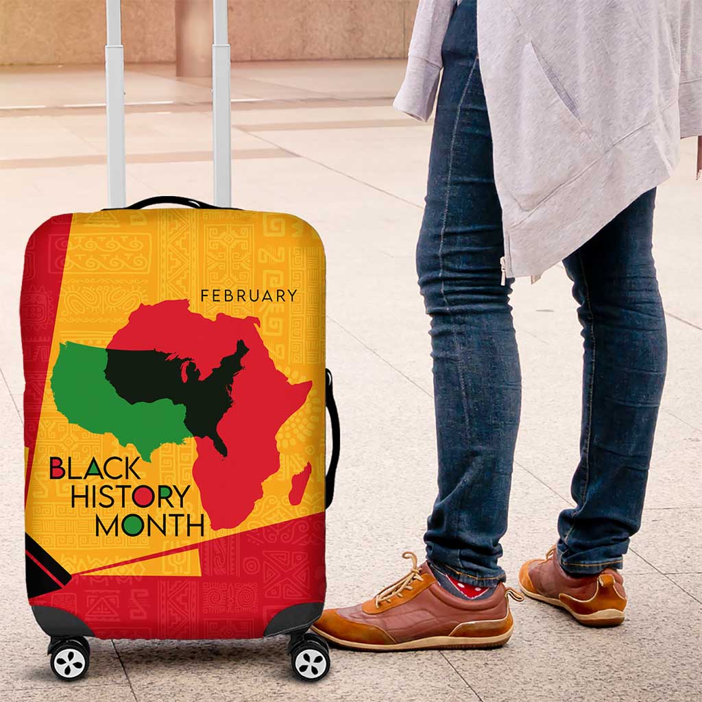 Black History Month Luggage Cover - African February Design