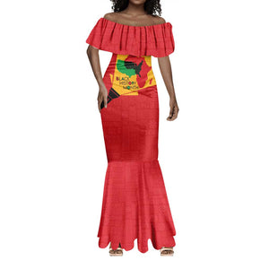 Black History Month Mermaid Dress - African February Design