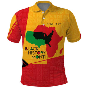 Black History Month Polo Shirt - African February Design