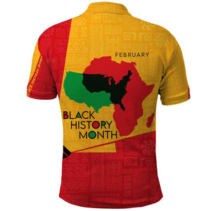 Black History Month Polo Shirt - African February Design