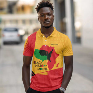 Black History Month Polo Shirt - African February Design