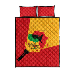 Black History Month Quilt Bed Set - African February Design