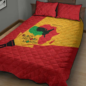 Black History Month Quilt Bed Set - African February Design