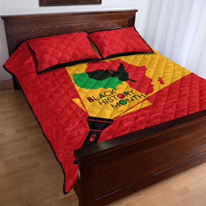 Black History Month Quilt Bed Set - African February Design