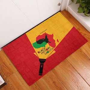 Black History Month Rubber Doormat - African February Design