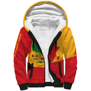 Black History Month Sherpa Hoodie - African February Design