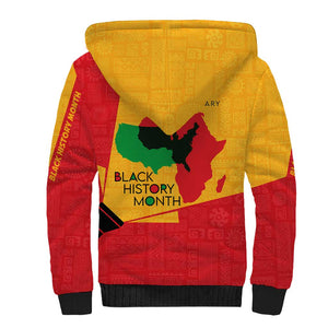 Black History Month Sherpa Hoodie - African February Design