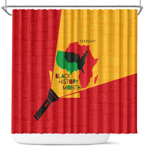 Black History Month Shower Curtain - African February Design