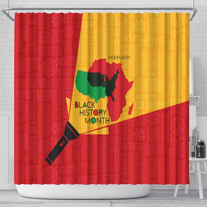 Black History Month Shower Curtain - African February Design