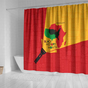 Black History Month Shower Curtain - African February Design