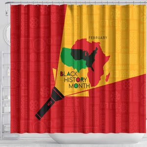 Black History Month Shower Curtain - African February Design