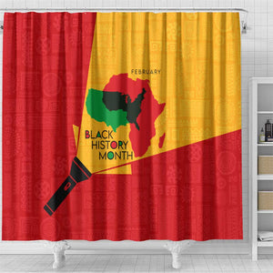 Black History Month Shower Curtain - African February Design