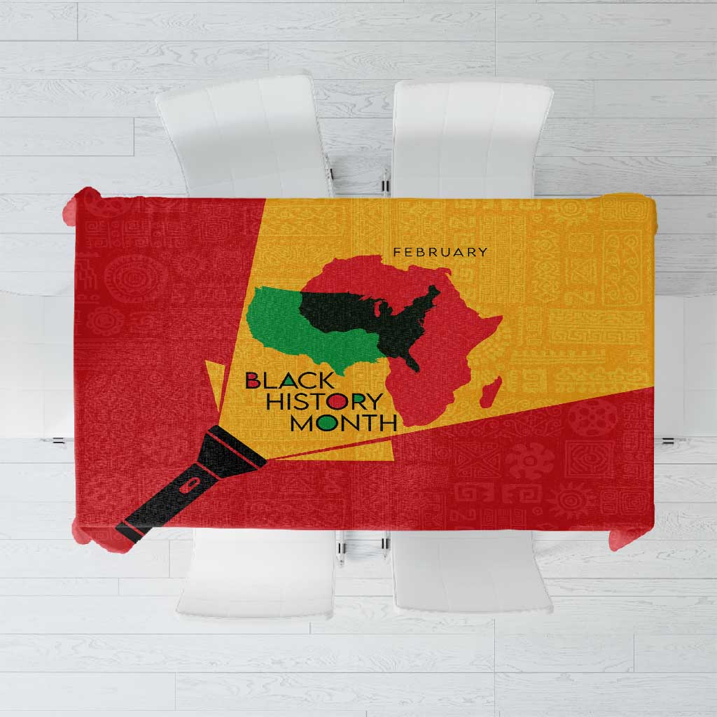 Black History Month Tablecloth - African February Design