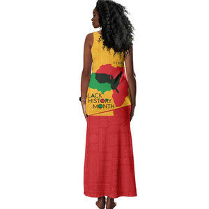 Black History Month Tank Maxi Dress - African February Design