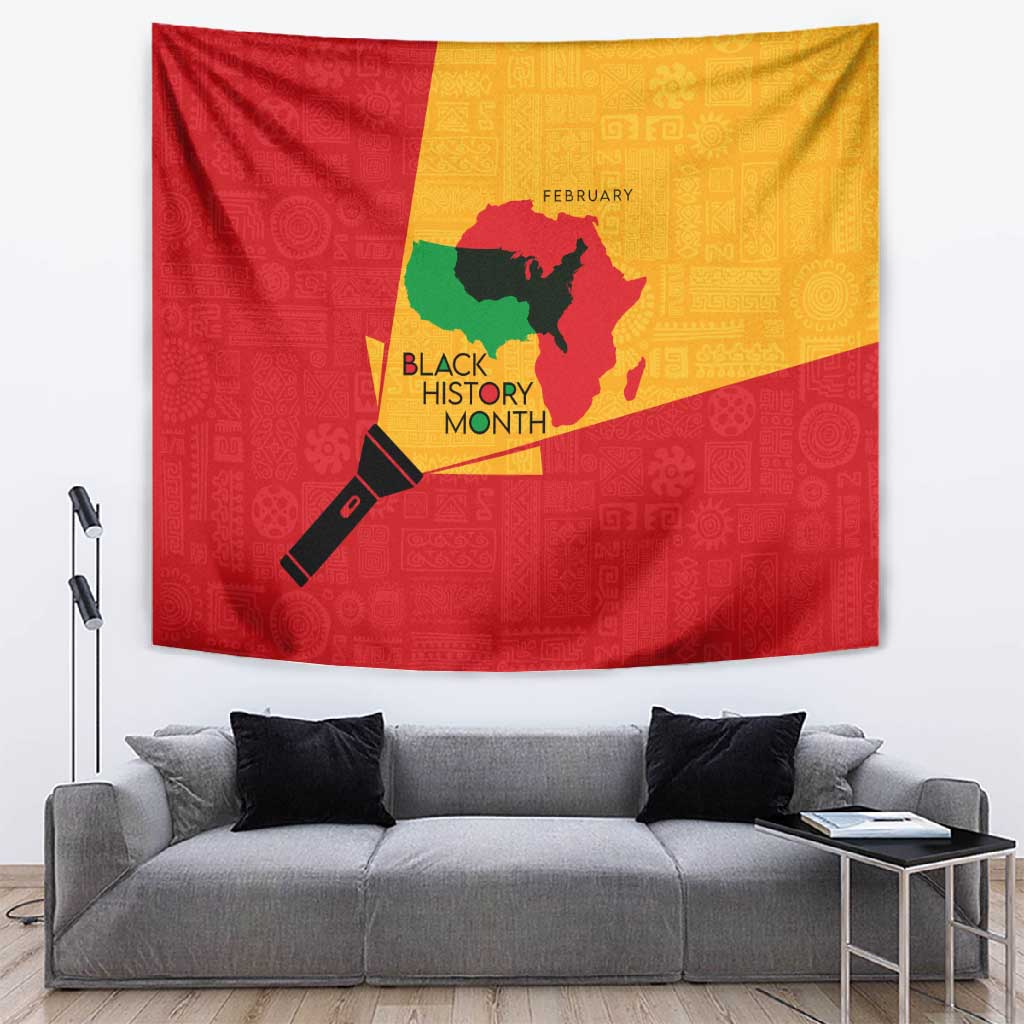 Black History Month Tapestry - African February Design