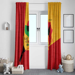 Black History Month Window Curtain - African February Design