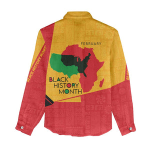 Black History Month Women Casual Shirt - African February Design