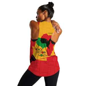 Black History Month Women Racerback Tank - African February Design