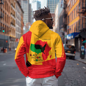 Black History Month Zip Hoodie - African February Design