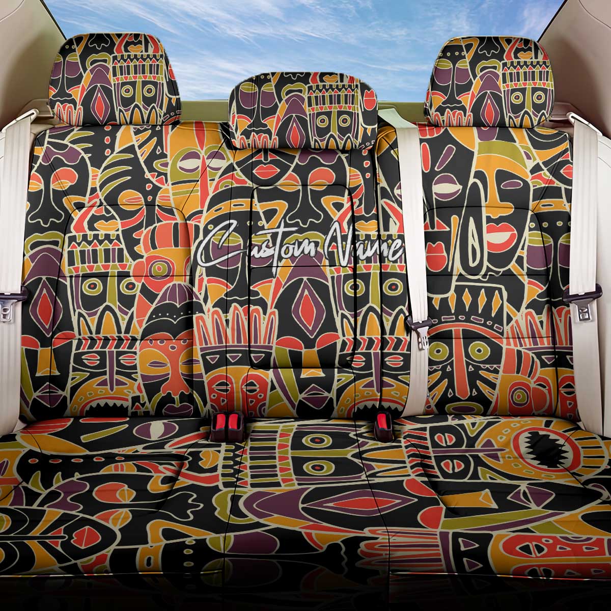 The Spirit of Africa Custom Back Car Seat Cover