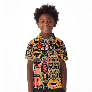 The Spirit of Africa Custom Kid Polo Shirt