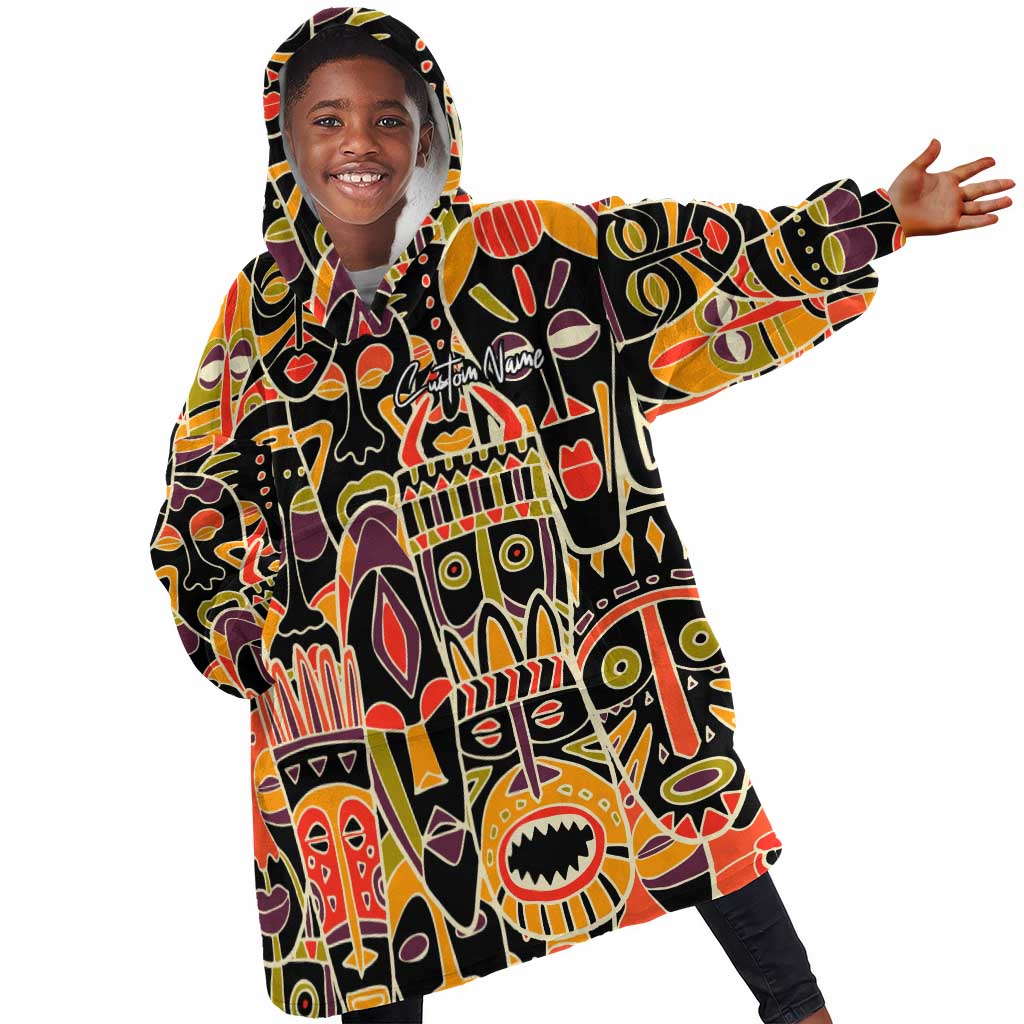 The Spirit of Africa Custom KId Wearable Blanket Hoodie