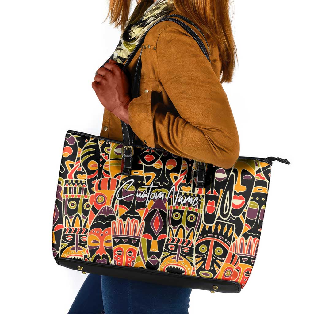 The Spirit of Africa Custom Leather Tote Bag