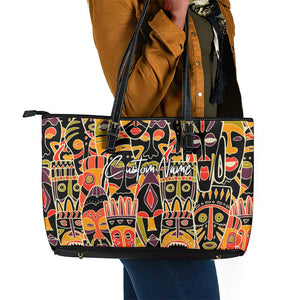 The Spirit of Africa Custom Leather Tote Bag