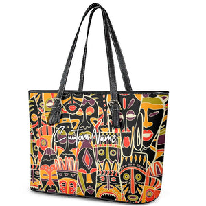 The Spirit of Africa Custom Leather Tote Bag