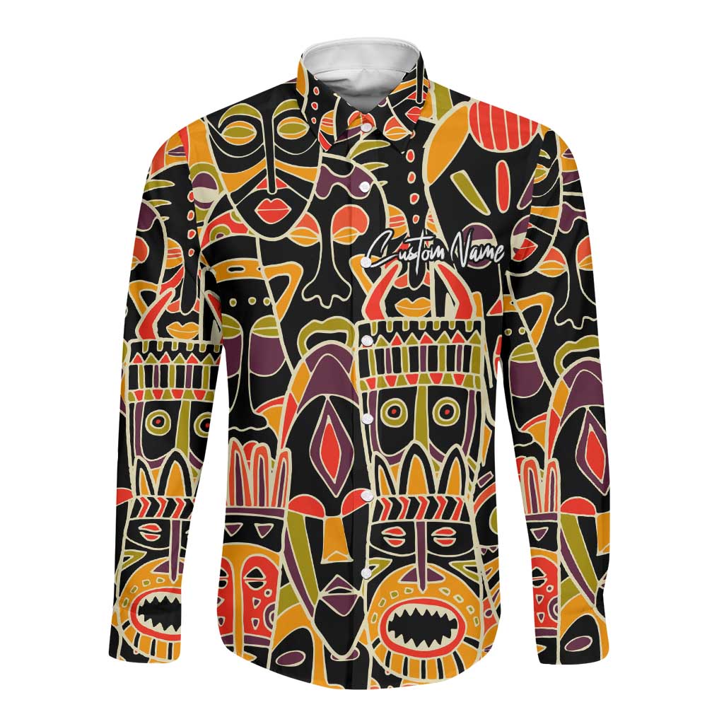 The Spirit of Africa Custom Long Sleeve Button Shirt