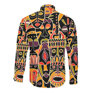 The Spirit of Africa Custom Long Sleeve Button Shirt