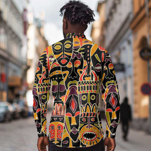 The Spirit of Africa Custom Long Sleeve Button Shirt