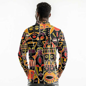 The Spirit of Africa Custom Long Sleeve Polo Shirt