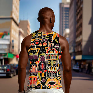 The Spirit of Africa Custom Men Tank Top