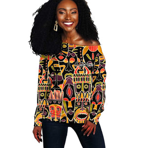 The Spirit of Africa Custom Off Shoulder Sweater