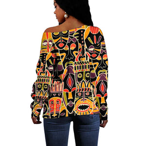 The Spirit of Africa Custom Off Shoulder Sweater