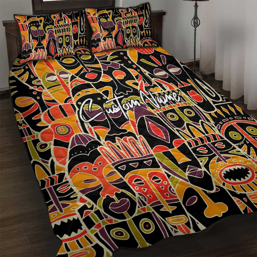 The Spirit of Africa Custom Quilt Bed Set