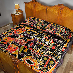 The Spirit of Africa Custom Quilt Bed Set