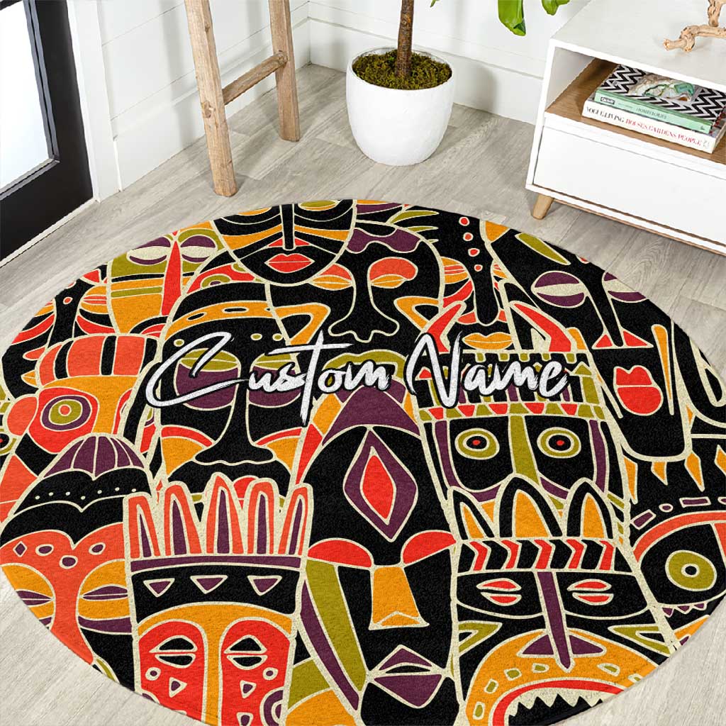 The Spirit of Africa Custom Round Carpet