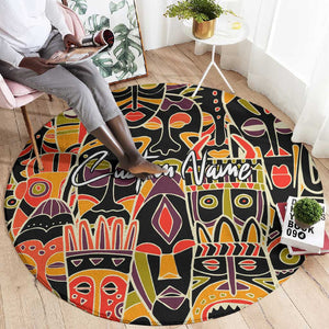 The Spirit of Africa Custom Round Carpet